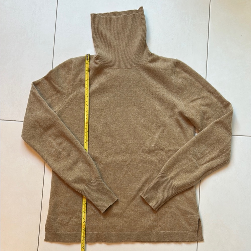 J. Crew Tan Turtleneck Sweater Knit